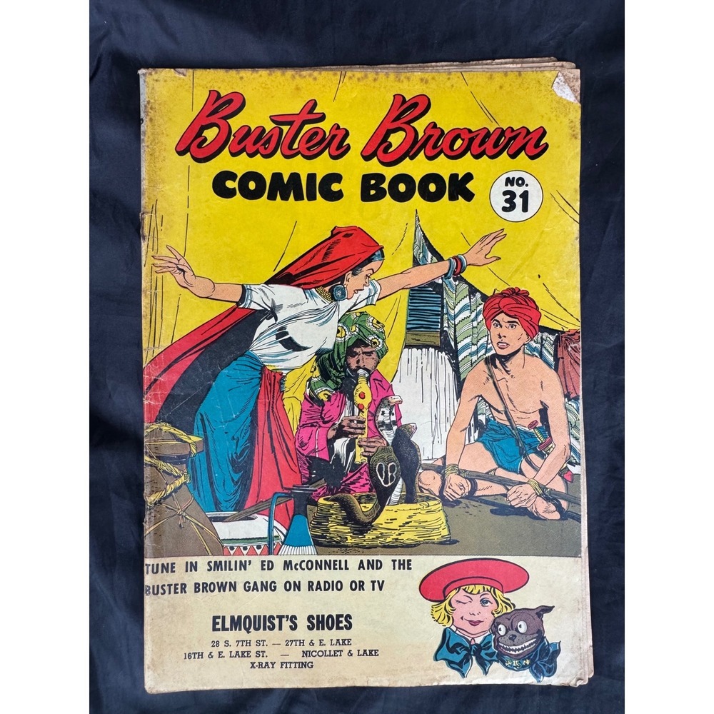 Buster Brown Comic Book No. 31 1954 Golden Age Shoe Promo Elmquist's Minneapolis